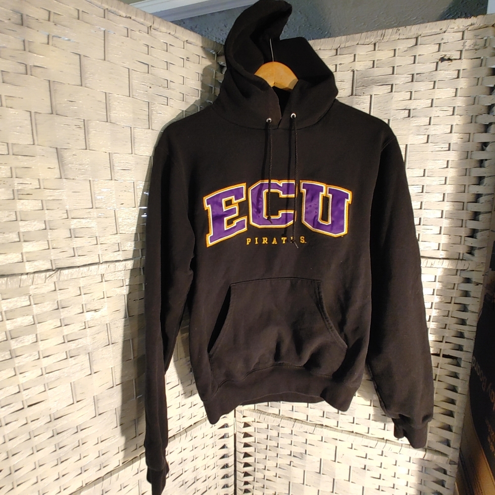 SweatShirt Hooded East Carolina Pirates Black Size S